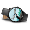 Catching Plane Cat Print Wrist Watch