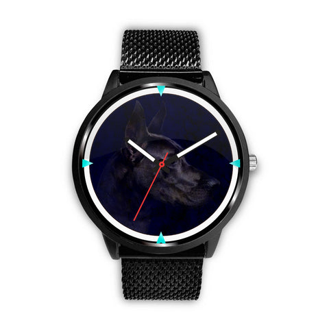 Great Dane Dog Black Print Wrist Watch