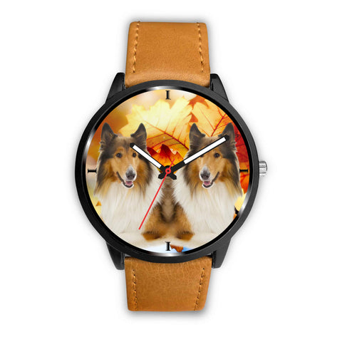 Rough Collie Print Wrist Watch