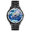 Grey And Yellow Tang Fish Print Wrist Watch