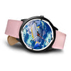 Grey And Yellow Tang Fish Print Wrist Watch
