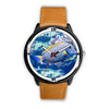 Grey And Yellow Tang Fish Print Wrist Watch