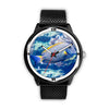 Grey And Yellow Tang Fish Print Wrist Watch