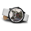 Laughing Russian Blue Cat Print Wrist Watch