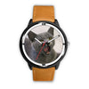 Laughing Russian Blue Cat Print Wrist Watch