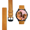 Cute Bordeaux Mastiff Print Wrist Watch
