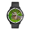 Lovely Chartreux Cat Nature Print Wrist Watch