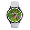 Lovely Chartreux Cat Nature Print Wrist Watch