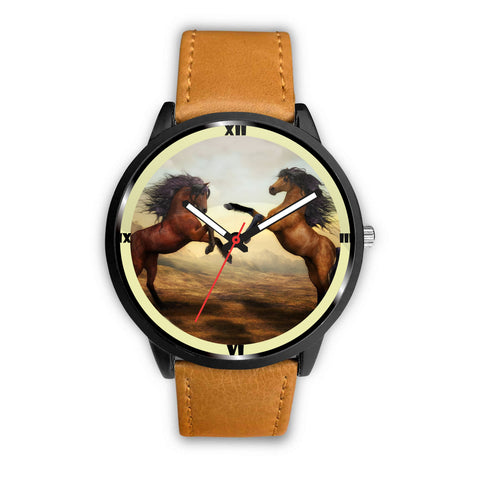 Wild Horse Art Print Wrist Watch