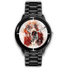 Basset Hound Dog Paint Art Print Wrist Watch