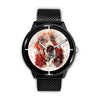 Basset Hound Dog Paint Art Print Wrist Watch