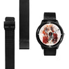 Basset Hound Dog Paint Art Print Wrist Watch