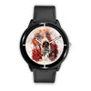 Basset Hound Dog Paint Art Print Wrist Watch
