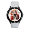 Basset Hound Dog Paint Art Print Wrist Watch