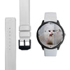 Cute White Persian Cat Print Wrist Watch