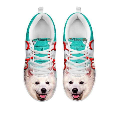 American Eskimo With Rose Print Running Shoe For Women For 24 Hours Only