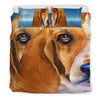 Basset Hound Art Print Bedding Set