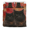 Amazing York Chocolate Cat Print Bedding Set