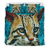 Lovely Cheetoh Cat Print Bedding Set