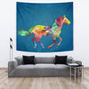 Mustang Horse Painted Print Tapestry