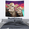 Brown Swiss Cattle (Cow) Print Tapestry