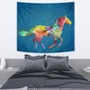 Mustang Horse Painted Print Tapestry