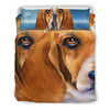 Basset Hound Art Print Bedding Set