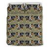 Rough Collie Dog Art Pattern Print Bedding Set