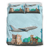Cute Cats Print Bedding Sets