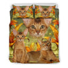 Cute Abyssinian Cat Print Bedding Set