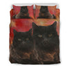 Amazing York Chocolate Cat Print Bedding Set