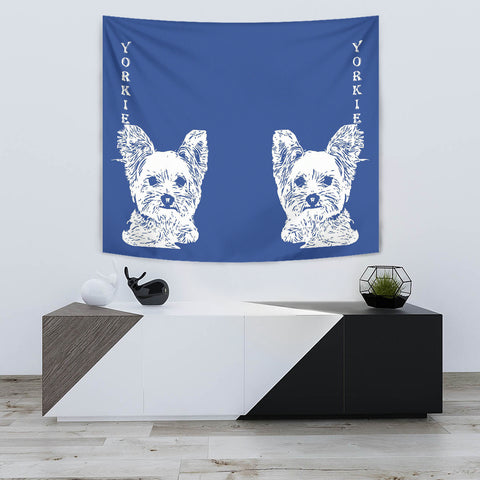 Yorkshire Terrier (Yorkie) Dog Print Tapestry