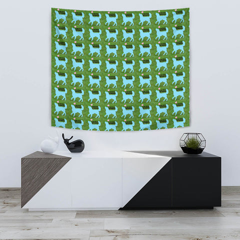 Golden Retriever Dog Art Pattern Print Tapestry