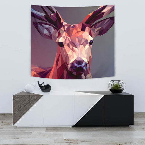 Deer Vector Art Print Tapestry