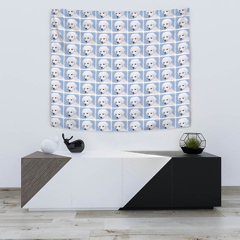 Kuvasz Dog Pattern Print Tapestry