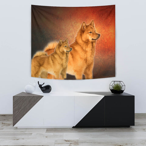 Finnish Spitz Dog Print Tapestry