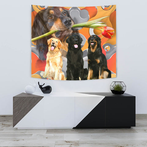 Cute Hovawart Dogs Print Tapestry