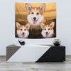 Pembroke Welsh Corgi Print Tapestry