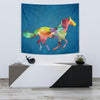 Mustang Horse Painted Print Tapestry