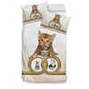 Cute Bengal Cat Print Bedding Set