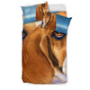 Basset Hound Art Print Bedding Set