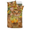Cute Abyssinian Cat Print Bedding Set