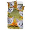 Cute Burmilla Cat Print Bedding Set