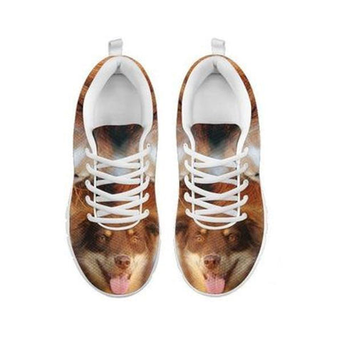 Cute English Shepherd Print Running Shoes For WomenFor 24 Hours Only