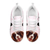 English Springer Spaniel Pink Print Sneakers For WomenFor 24 Hours Only