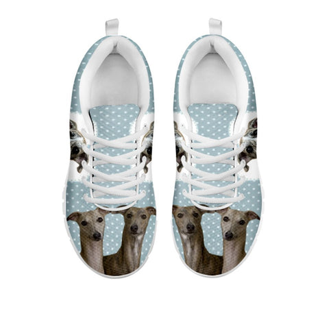 Amazing Whippet With Hearts Print Running Shoes For WomenFor 24 Hours Only
