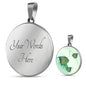 Angelfish Print Luxury Circle Necklace