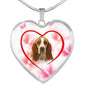 Basset Hound Print Luxury Necklace