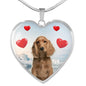 English Cocker Spaniel Print Luxury Necklace