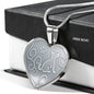 Cute Dog Print Heart Pendant Luxury Necklace